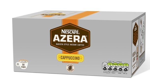 Nescafé Professional's Azera range for foodservice comes in boxes of 50 sachets