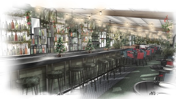 A rendering of Le Chalet at Selfridges