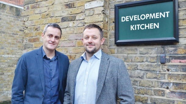 Development duo: Jonathan Swaine and Paul Dickinson have created a wide food range