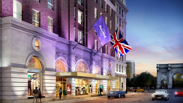 Impression of The Cumberland as the UK's first Hard Rock Hotel