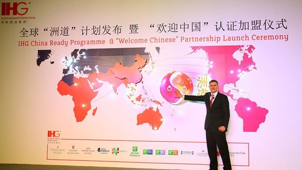 Kenneth Macpherson, chief executive of IHG Greater China launches the company's China Ready Programme - "Zhou Dao"