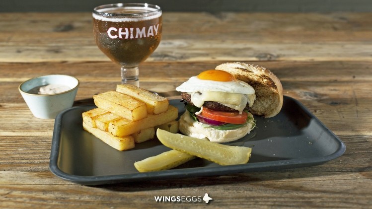 The Mr Jagger burger - only for those with 'a big mouth'