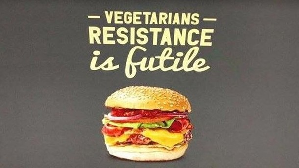 Vegetarians avoid Gourmet Burger Kitchen over 'offensive' adverts