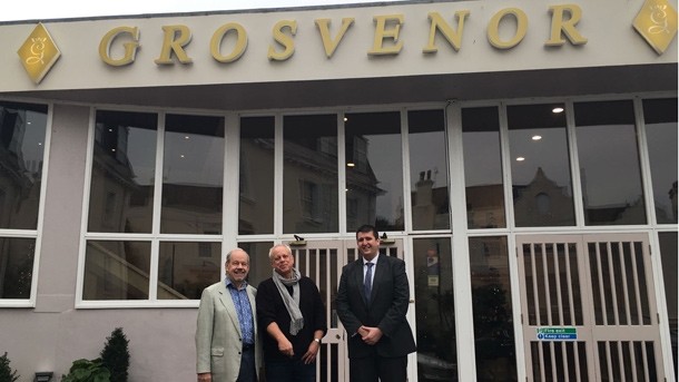 John Burton Race (centre) has joined The Grosvenor Hotel in Torquay to oversee all food and beverage operations. 