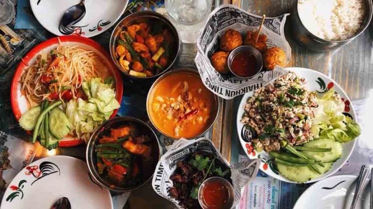 Dishes from Thaikun's menu