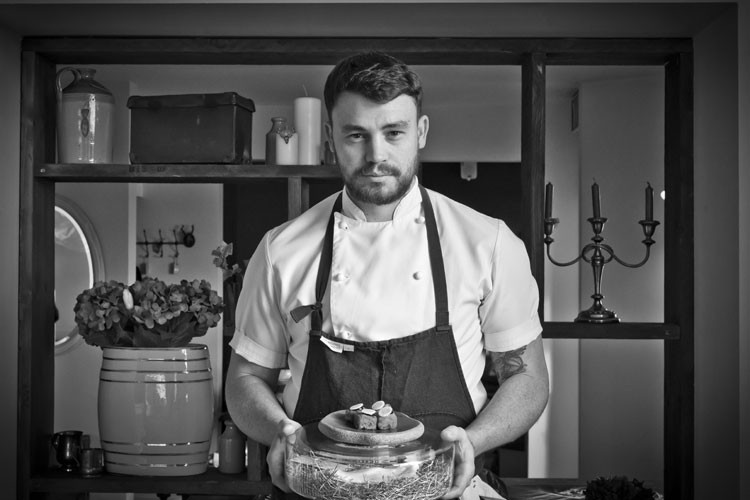 Liam Dillon chef-owner of The Boat Inn restaurant in Litchfield.