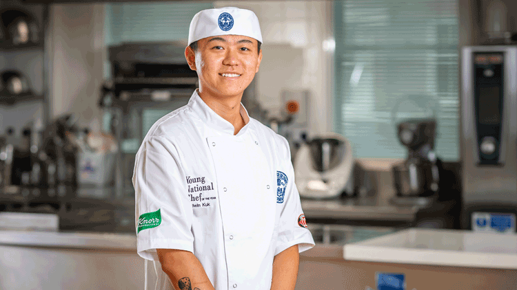 Edwin Kuk, junior sous chef  The Art School Restaurant in Liverpool Young National Chef of the Year 2021