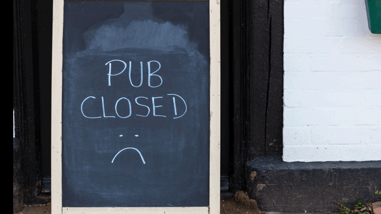 72% of hospitality and pub businesses face closure in 2021 restaurants Coronavirus lockdown