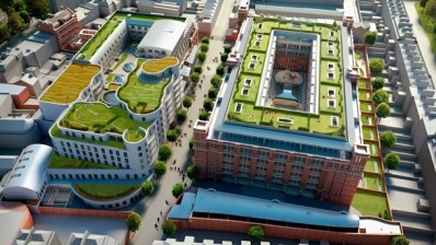 Computer-generated images of the Islington Square site