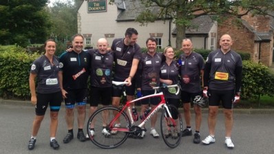 Nestlé's team at the Hospitality Action York to York to London Cycle Challenge.