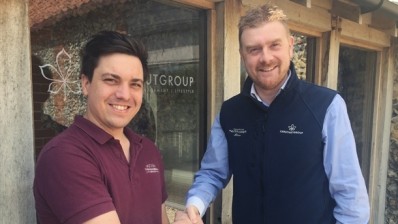 The Packhorse Inn's general manager Steve Smith with a new recruit for The Chestnut Group's new training academy