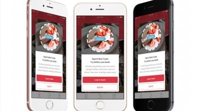 OpenTable app launches 'lickable' food pictures
