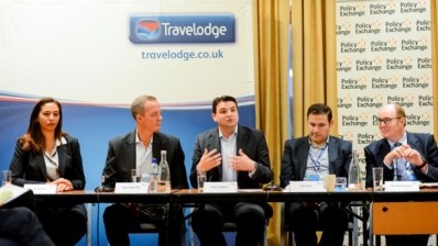 BHA chief executive Ufi Ibrahim (left) and Travelodge chief executive Peter Gowers were among the speakers on the panel