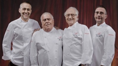 (Photo: The Roux family chefs: L-R: Michel Jr, Albert, Michel, Alain / The Roux Scholarship)