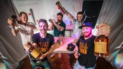Monkey Shoulder’s UK finalists. Back row l-r: Dave White of Dead Parrot, Adam Binnersley from MOJO and Jonathan Arthur from Ninety-Nine. Front Row l-r: Nick Gordon and Cameron Woodger from Orchid bar