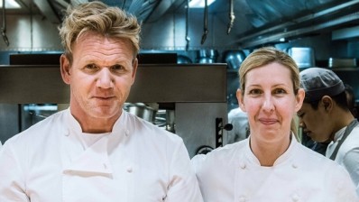 Gordon Ramsay with former head chef Clare Smyth