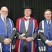 Derek Picot (centre) collected his Honorary Doctor degree at a ceremony held at Waldorf Astoria Hotel in London last week