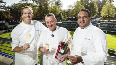 Chefs Phil Howard, Steve Golding and Michael Caines