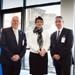 (L-R): Ian McCulloch, chief executive of ITC; Angela Constance, Minister for Youth Employment and Robert Allan, HR director for Apex Hotels