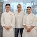 The winners: Christian Dean Young (left) and Jose Manuel De Freitas (right) with Coeliac Chef of the Year judge Phil Vickery