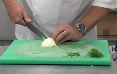 60-Second Skill with Nigel Haworth: finely chopped onion