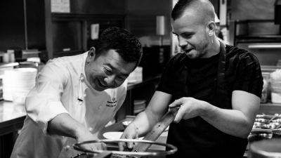 David Muñoz and Chef Tong on their Golden Week collaboration