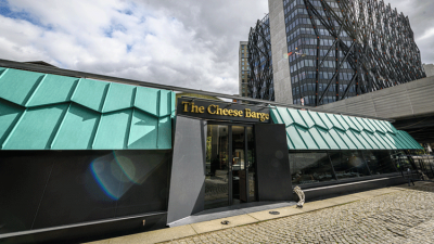 The Cheese Barge floating cheese restaurant Paddington
