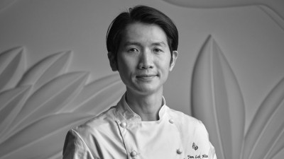 Flash-grilled: Yam Lok Hin  executive pastry chef at the Four Seasons Hotel London on Park Lane