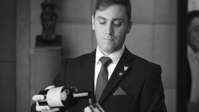 Giorgio Scavarelli sommelier of The Beaumont’s The Colony Grill Room