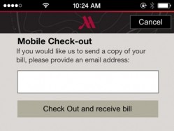 Going mobile: Marriott Reward customers can now check-in and checkout at the touch of a button
