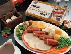 Redwood’s turkey-style Celebration Roast comes ready-sliced in catering packs