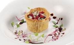 The Quality Cuisine Goat's Cheese & Cranberry Tart, now available from 3663