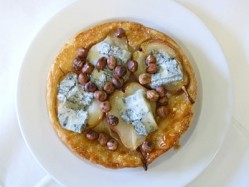 A Pear and Walnut tart made with Jus-Rol Professional's reduced fat puff pastry sheets