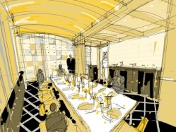 An artistic impression of Banca’s interior. The restaurant will open its doors in March next year
