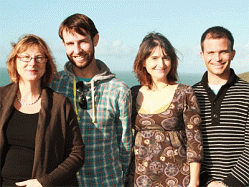 Left to right: Debbie Wakefield (Red Hotels), Mick Smith (Porthminster Beach Cafe), Emma Stratton (Red Hotels), Ryan Vennings (Porthminster Beach Cafe)