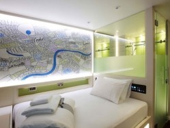 Rooms are just 122 sq.ft with an en-suite shower, 40-inch TV and free Wi-Fi