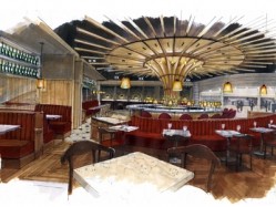The 168-cover restaurant and bar will be based around a circular feature bar which will incorporate sports and news screens