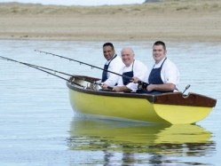 Celebrity chefs marked the launch of the Trencherman's Guide 2011/12 with a fishing trip