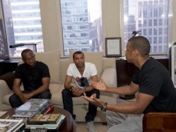 Chris Nathaniel of NVA, Ashley Cole and Jay-Z discuss plans for their new restaurant bar collaboration