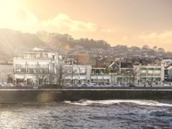 A CGI of the new Oyster Wharf development at Mumbles' waterfront 