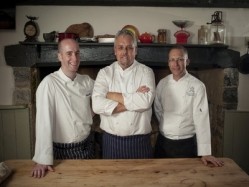 Anthony Barnes (executive chef, Cardiff Marriott); Gary Richmond (Chef Tutor, River Cottage); and Gary Armitage (executive chef, Hollins Hall)