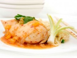 Gilbert's Foods' Sweet Chilli Chicken dish can be served with rice, noodles, dumplings or chips and an Oriental-style salad