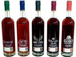 The five Antique Collection whiskeys are produced at the historic Buffalo Trace Distillery in Kentucky