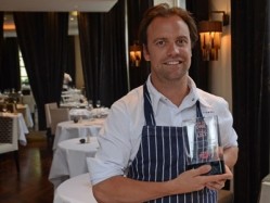 Brett Graham with The Ledbury's second All In London Ultimate Restaurants award