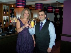 The Lounge owner Mark Harrison with associate Sharon Rusk