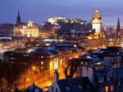 Boom town: A four-star hotel in Edinburgh currently costs an average of £207.51
