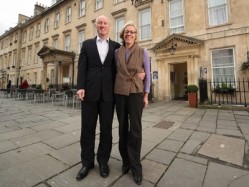 Ian and Christa Taylor plan to invest in their newly-purchased hotel, the Abbey in Bath