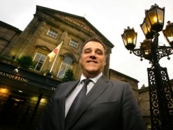 Antony Michaelides outside The Assembly Rooms in Newcastle, which he plans to turn into a £1m entertainment venue
