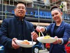 Cosmo group operations director Kan Koo and Amy Jones, who is overseeing the Derby restaurant's refurbishment project