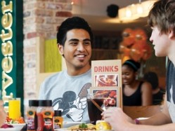 Restaurant chains such as Harvester are continuing to see sales rise as people see eating out as an 'affordable treat'